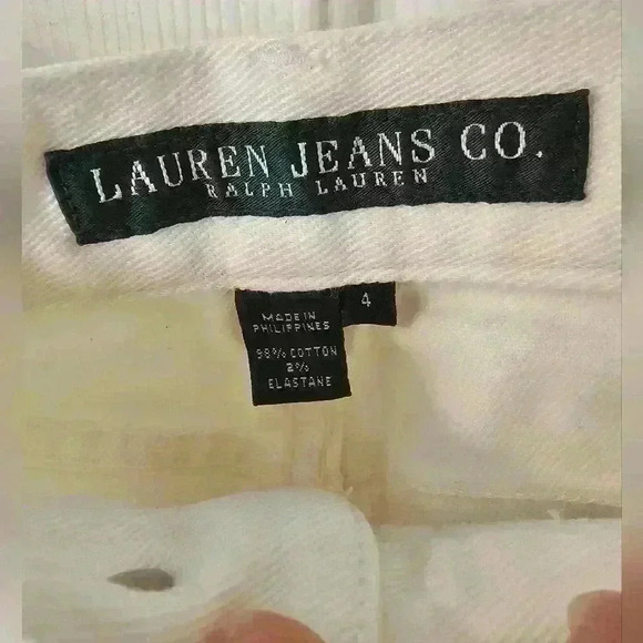 Lauren Ralph Lauren White Jeans Size 4 - Picture 3 of 4